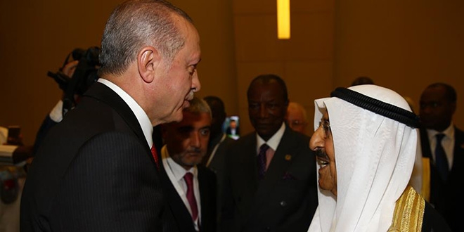 Erdoğan, Kuveyt Emiri ile telefonda görüştü