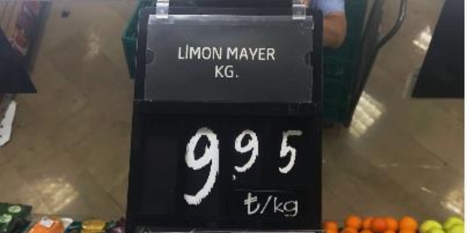 Limon fiyatları aldı başını gidiyor
