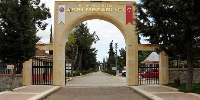 Bafra'da 'mezarlığa terörist cenazesi defnedilecek' iddiasına tepki