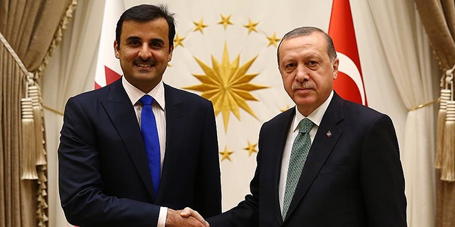 Cumhurbakan Erdoan ile Katar emiriyle grt