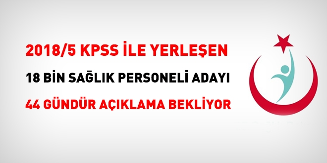 2018/5 KPSS ile atanan sağlık personeli 44 gündür bekliyor