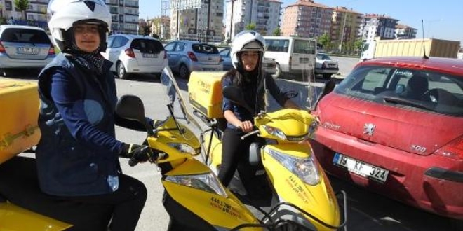 Çorum'un kadın posta dağıtıcıları