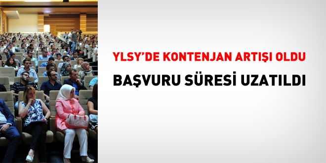 2018 YLSY'de, kontenjan artna gidildi ve bavuru sresi uzatld