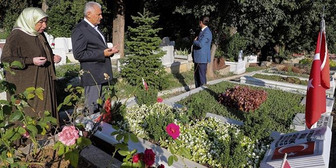 TBMM Başkanı Yıldırım, aile kabristanını ziyaret etti