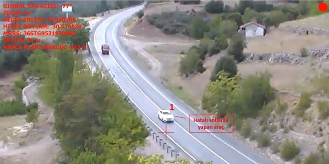 Hatalı sürücülere ceza havadan geldi