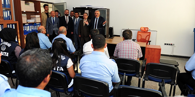 Vali Zorluoğlu'ndan zabıtaya geçmiş olsun ziyareti