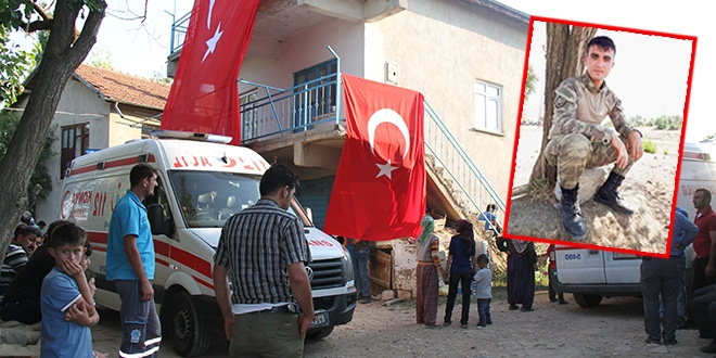Konyalı şehidin baba ocağına ateş düştü