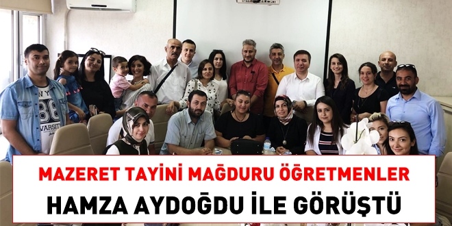 Mazeret tayini isteyen öğretmenler, Personel Genel Müdürü Aydoğdu ile görüştü