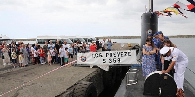 'TCG Preveze' denizalts ziyarete ald