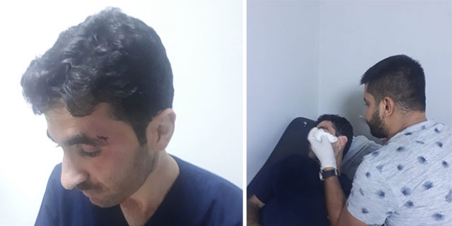 Erkek hemşire, hasta yakınları tarafından darp edildi