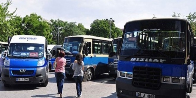 Başkent'te dolmuş ücretlerine zam yapıldı