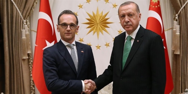 Erdoğan, Almanya Dısisleri Bakanını kabul etti