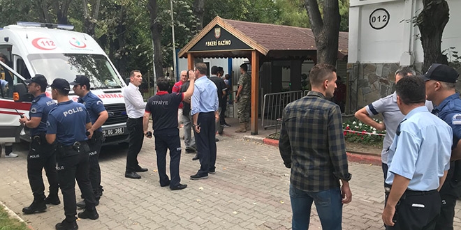 Kırklareli'nde askeri gazino binasında yangın