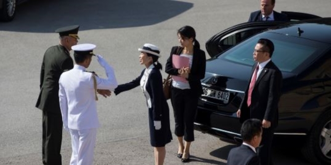 Çavuşoğlu, Japonya Prensesi Akiko ile görüştü