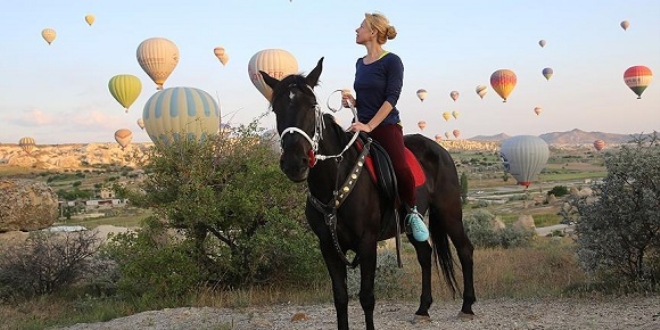 Kapadokya turist sayısında son üç yılın zirvesinde