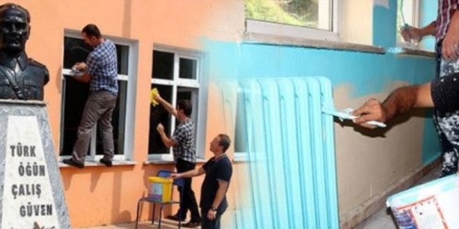Fedakar öğretmenler işbaşında