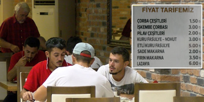 Enflasyondan etkilenmeyen lokantanın sahibi konuştu