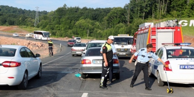 Zonguldak'ta trafik kazas: 7 yaral