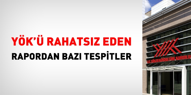 YÖK'ü rahatsız eden rapordan bazı tespitler