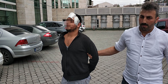 Polise kafa atan şüpheli serbest bırakıldı