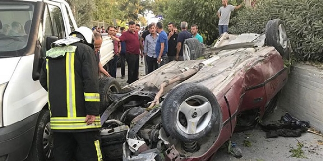 Takla atan otomobilin altında kalan yaya hayatını kaybetti