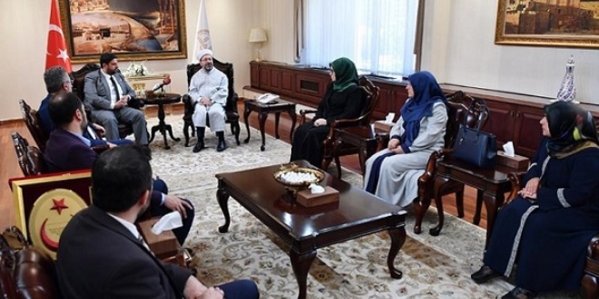 Diyanet İşleri Başkanı Erbaş gazilerle görüştü