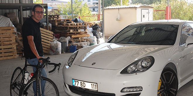 Milli sporcunun otomobilini internetten satışa çıkarmışlar