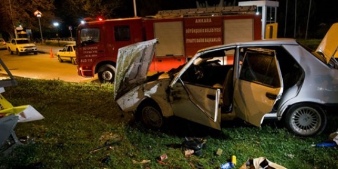 Ankara'da trafik kazası: 3 yaralı