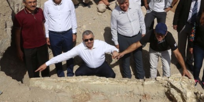Kayseri'de 2 metrelik fil kafatası bulundu