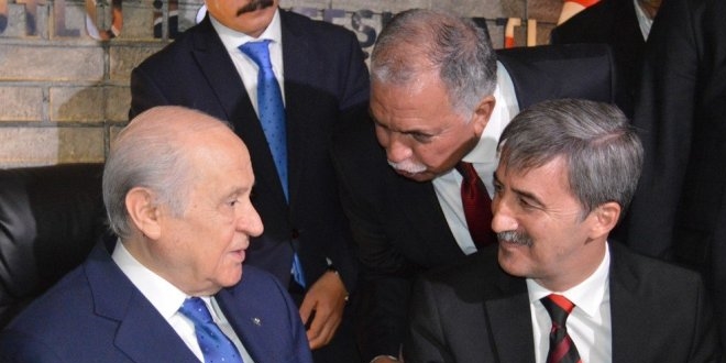 MHP lideri Bahçeli, il başkanlarıyla bir araya geldi