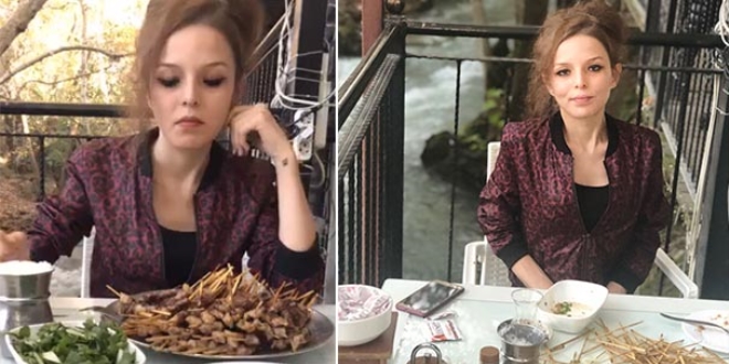 48 kiloluk kadın, 26 dakikada 302 çöp şiş yedi