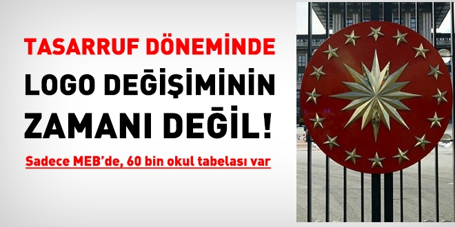 Logo değişikliğinin zamanı değil!