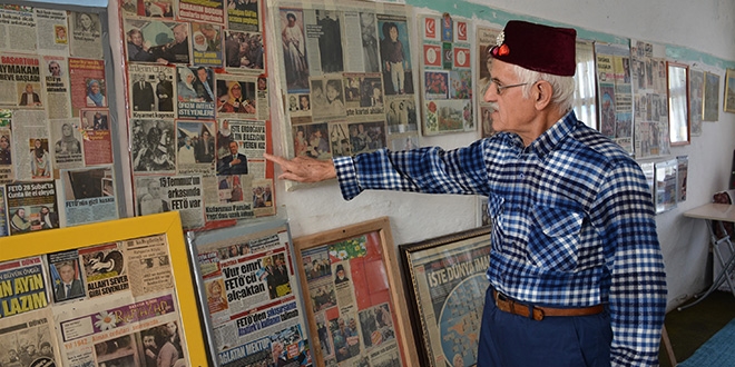 41 yıldır gazete küpürlerini topluyor