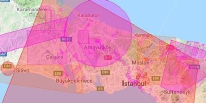 İstanbul Yeni Havalimanı üzerinde uçuş yasağı