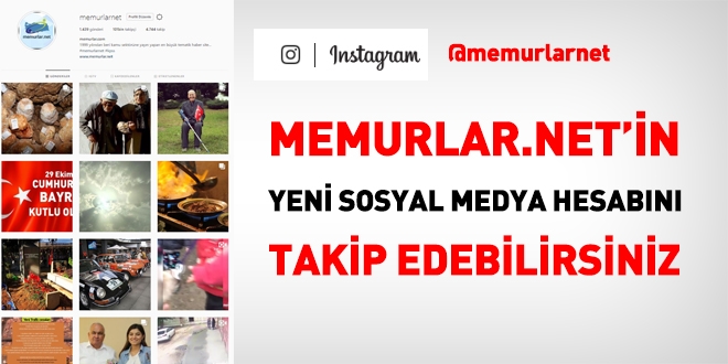 Memurlar.net'in instagram hesabını takip edebilirsiniz.
