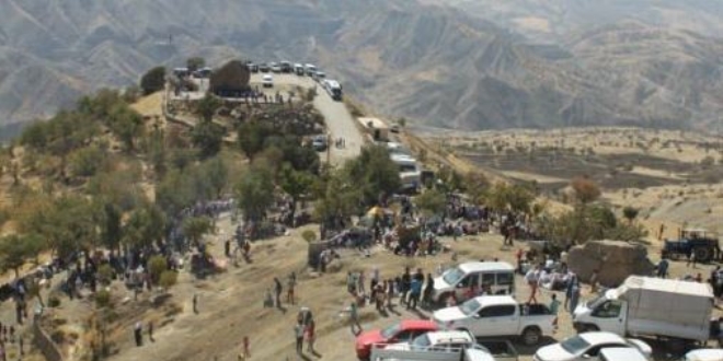 Cudi dağı eteklerinde asker adayları için eğlence