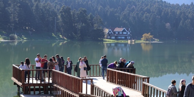 Hafta sonu tatilcilerinin gzde mekan Glck Tabiat Park oldu