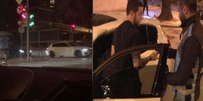 Bağdat Caddesi'nde drift yapan sürücüye ceza yağdı