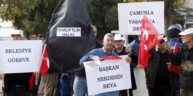 'Başkan neredesin be ya' diye protesto ettiler