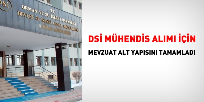 DSİ, mühendis alımı için mevzuat alt yapısını oluşturdu