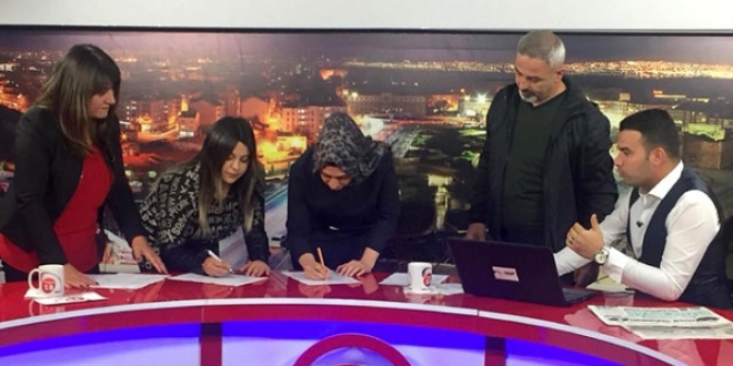 Televizyon çalışanları canlı yayında organlarını bağışladı