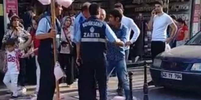 Zabıtanın bu hareketi tepki çekti!