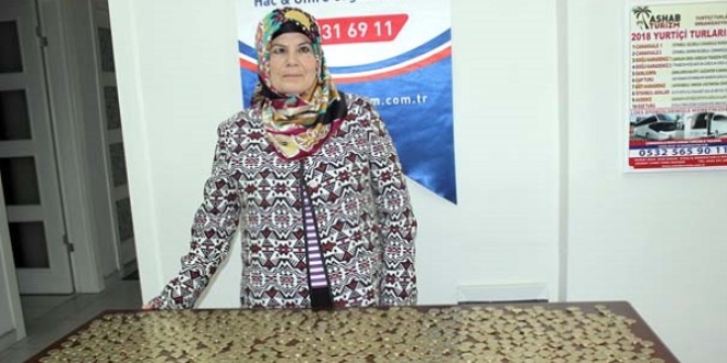 3 yıl boyunca biriktirdiği 1 liralarla umreye gidecek