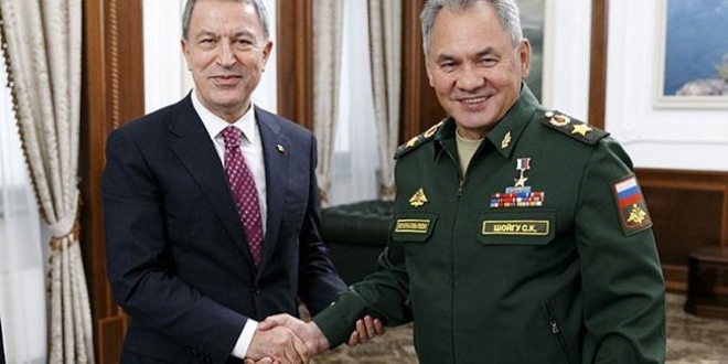 Bakan Akar, Rus mevkidaşı Şoygu ile görüştü