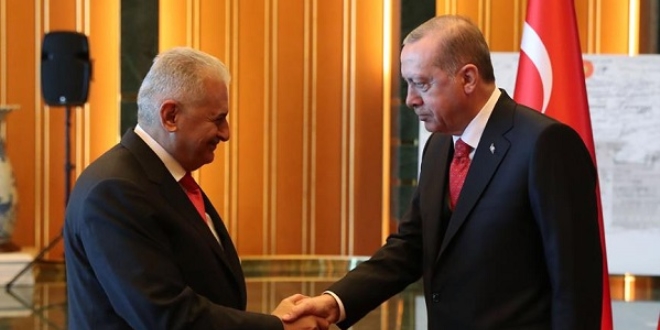 Cumhurbaşkanı Erdoğan, Meclis'te Yıldırım ile görüştü