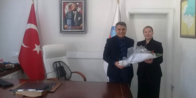 Kaymakam, yılın öğretmenini makamında kabul etti