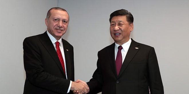 Cumhurbaşkanı Erdoğan, Çin Devlet Başkanı ile bir araya geldi