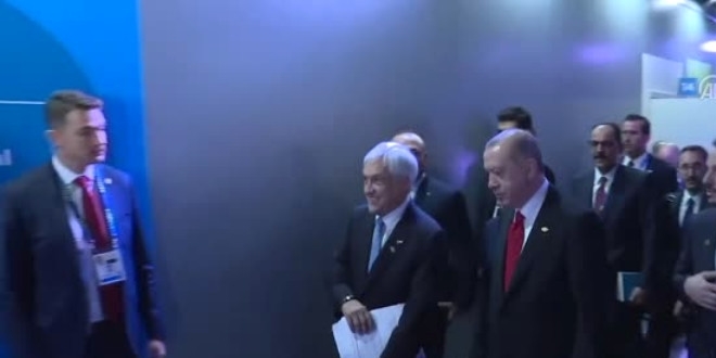 Cumhurbaşkanı Erdoğan, Şili Devlet Başkanı Pinera ile görüştü