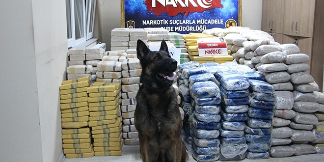 Erzincan'da 1 ton 271 kilogram eroin ele geçirildi