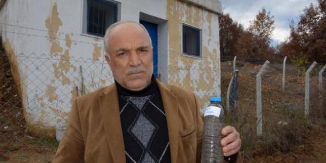 Köyün içme suyuna mazot ve motor yağı karıştırdılar